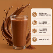 Sweet Karam Coffee Ragi Hot Chocolate Mix - 500g | No Refined Sugar or Preservatives | Healthy Millet-Based Malt Drink | Rich in Fiber & Calcium | Perfect for Kids & Adults | Pack of 2(250g Each)