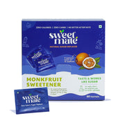 Sweet Mate Monk Fruit Natural Sweetener | 1:1 Sugar Substitute | Zero Calorie, Keto & Diabetic Friendly | Plant-Based Sugar Alternative for Cooking, Baking & Beverages | 200g
