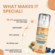 TNW-The Natural Wash SUN PROTECTION ULTRA SPF 60 SPRAY With Niacinamide