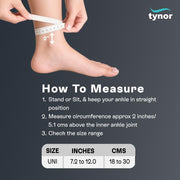TYNOR Ankle Support (Neo), Grey, Universal Size, 1 Unit