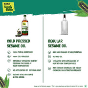 Tata Simply Better Pure & Unrefined Cold Pressed Sesame (Gingelly) Oil