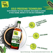 Tata Simply Better Pure & Unrefined Cold Pressed Sesame (Gingelly) Oil
