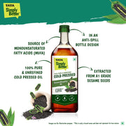 Tata Simply Better Pure & Unrefined Cold Pressed Sesame (Gingelly) Oil