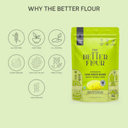 The Better Flour – Vitamin Rich Spinach Flour, Healthy Low Carb Atta | Protein & Vitamin Rich | Gluten Free Multigrain Flour | Easy to Cook Multigrain Atta (500 gm)