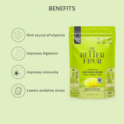 The Better Flour – Vitamin Rich Spinach Flour, Healthy Low Carb Atta | Protein & Vitamin Rich | Gluten Free Multigrain Flour | Easy to Cook Multigrain Atta (500 gm)