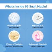 The Derma Co. Snail Peptide 96 Hydrating Face Wash | With Snail Mucin, Niacinamide, Peptide Complex & PENTAVITIN | 2x Hydration With Moisture Lock | Non-Drying Korean Gel Cleanser | Soap Free With Balanced PH - 80ml