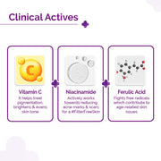 The Derma Co 10% Vitamin C Face Serum with 5% Niacinamide, Powered by Deep Penetration Formula™ | Fades Dark Spots | Reduces Pigmentation | Boosts Collagen | Brightens Skin | All Skin Types | 30 ml