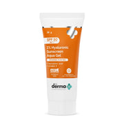 The Derma Co 1% Hyaluronic Sunscreen Aqua Gel SPF 50 PA++++ | Hydrating, Lightweight & Non-Greasy | No White Cast | Broad Spectrum & Blue Light Protection | Clinically Tested - (In-Vivo) | 30 g