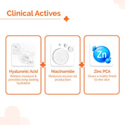 The Derma Co 1% Hyaluronic Sunscreen Oil-Free Matte Gel SPF 50 PA++++ | For Oily, Acne-Prone Skin | Lightweight Texture |Photostable | Water & Sweat Resistant | For Men & Women | 50 g