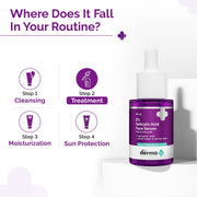 The Derma Co 2% Salicylic Acid Face Serum | Reduces acne & blackheads | Tightens pores | Exfoliates & soothes inflammation | 30 ml