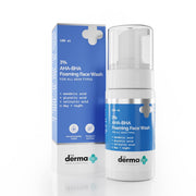 The Derma Co 3% AHA+BHA Foaming Daily Face Wash -100 ml | Controls Acne | Gently Exfoliates