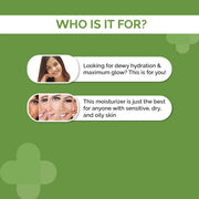 The Derma Co 5% Cica-Glow Daily Face Moisturizer with Alpha Arbutin & Tranexamic Acid | Makes Skin Glow | Evens Skin Tone | For All Skin Types | 50 g, Lotion