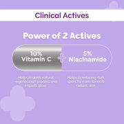 The Derma Co C-Cinamide Radiance Vitamin C Serum With 10% Vitamin C & 5% Niacinamide for Glowing & Spotless Skin - 30ml