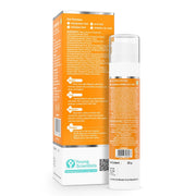 The Derma Co C-Cinamide Sunscreen Aqua Gel SPF 50 PA++++ | With Vitamin C & Niacinamide | Lightweight Texture | No White Cast | For Sun Protection & Glowing Skin | Power of 2 Actives | For Men & Women | 50 g