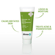 The Derma Co Ceramide + HA Intense Moisturizer Cream With Hyaluronic Acid | For Dry Skin | Repairs Dry & Dull Skin | Locks In Moisture | 50 g