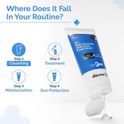 The Derma Co Sali-Cinamide Anti-Acne Face Wash with 2% Salicylic Acid & 2% Niacinamide - 80 ml | Clears Acne & Marks | Removes Excess Oil