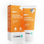 The Derma Co Ultra Matte Sunscreen Gel with SPF 60|Prevents Sun Damage|For all skin type, 50 g