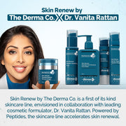 The Derma Co x Dr.V Skin Renew Peptide Retinol Serum-Cream with Peptide & Retinol - 30 ml | 1% vv | Boosts Collagen | Brightens, Renews Skin to Give a Youthful Glow | Reduces Blemishes & Dark Spots