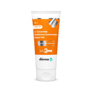 The Derma Co C-Cinamide Sunscreen Aqua Gel SPF 50 PA++++ | With Vitamin C & Niacinamide | Lightweight Texture | No White Cast | For Sun Protection & Glowing Skin | Power of 2 Actives | For Men & Women | 50 g