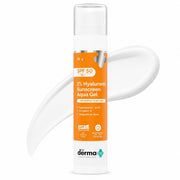 The Derma Co 1% Hyaluronic Sunscreen Aqua Gel SPF 50 PA++++ | Hydrating, Lightweight & Non-Greasy | No White Cast | Broad Spectrum & Blue Light Protection | Clinically Tested - (In-Vivo) | 30 g