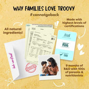 Troovy Healthy High Protein Puffs | Cheese & Herbs Flavoured | No Palm Oil, Cholesterol or Trans Fats, No Junk & Chemicals | Made with Multiple Millets, Grains and Dal (80g (Pack of 3))