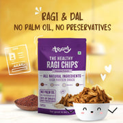 Troovy Healthy Masala Ragi Chips | Tasty & High Protein Snacks | 30% Of Protein Needs | No Palm Oil, Cholesterol or Trans Fats | No Junk & Chemicals | 70g (Pack of 3)