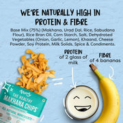 Troovy Makhana Chips | Tasty & High Protein Snacks | 30% Of Protein Needs | No Palm Oil, Cholesterol or Trans Fats | No Junk & Chemicals | 60g (Pack of 3)