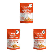 Troovy Healthy High Protein Puffs | Tangy Tomato Flavour | No Palm Oil, Cholesterol or Trans Fats, No Junk & Chemicals | Made with Multiple Millets, Grains and Dal (80g (Pack of 3))