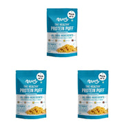 Troovy Healthy High Protein Puffs | Cheese & Herbs Flavoured | No Palm Oil, Cholesterol or Trans Fats, No Junk & Chemicals | Made with Multiple Millets, Grains and Dal (80g (Pack of 3))