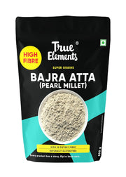 True Elements Bajra Atta Pearl Millet Flour, High Fibre Super Grain, Gluten Free, 500g