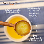 Two Brothers Organic Farms A2 Ghee (500 ml) |Glyphosate free|Free-grazed, Desi Gir Cows|Traditional Bilona Method|Pure, Natural and Healthy Ghee|Farm-Made A2 Cow Ghee with Probiotics for Gut Health