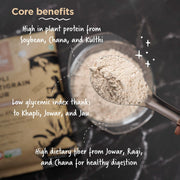 Two Brothers Organic Farms Khapli Multigrain Atta (1kg)| 8 Super Grains Flour Mix, Diabetic Friendly |High Fibre & High Protein | Low GI Atta | Khapli, Jowar, Jau, Ragi, Soybean, Kulthi, Chana, Alsi