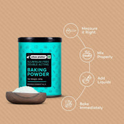 Urban Platter Aluminium-Free Baking Powder, 250g (Double-Acting Leavening Agent | Perfect for Fluffy Cakes, Breads, Baking)