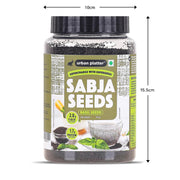 Urban Platter Sabja Seeds, 700g (Basil Seeds for Weight Management, Digestion & Hydration, Rich in Fiber & Omega-3, Falooda, Detox Drinks & Smoothies)