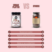 Urban Platter Cacao Nibs, 250g (Roasted & Cracked | Unsweetened | 100% Cacao Bean Bits | Aromatic & Crunchy | Antioxidant-Rich Superfood | Product of South India)