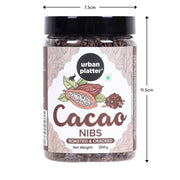 Urban Platter Cacao Nibs, 250g (Roasted & Cracked | Unsweetened | 100% Cacao Bean Bits | Aromatic & Crunchy | Antioxidant-Rich Superfood | Product of South India)