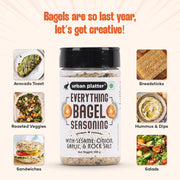 Urban Platter Everything Bagel Seasoning, 100g (Classic American Seasoning Blend with Onion Flakes, Garlic, Sesame Seeds and Pink Salt | Season toasts, breads and salads)