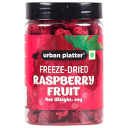 Urban Platter Freeze-Dried Raspberry, 40 Grams (Whole Raspberries)