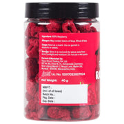Urban Platter Freeze-Dried Raspberry, 40 Grams (Whole Raspberries)