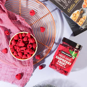 Urban Platter Freeze-Dried Raspberry, 40 Grams (Whole Raspberries)