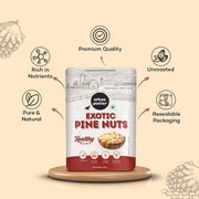 Urban Platter Exotic Pine Nuts, 100g (Chilgoza Giri | Rich in Protein | Elevates Pesto, Hummus, Salads)