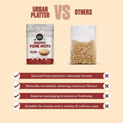 Urban Platter Exotic Pine Nuts, 100g (Chilgoza Giri | Rich in Protein | Elevates Pesto, Hummus, Salads)