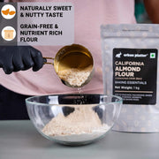 Urban Platter Natural Almond Flour, 1kg (Naturally Gluten-Free | Low-Carb | Unblanched | Ideal for Baking & Keto Recipes)