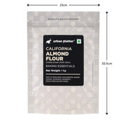 Urban Platter Natural Almond Flour, 1kg (Naturally Gluten-Free | Low-Carb | Unblanched | Ideal for Baking & Keto Recipes)