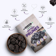 Urban Platter Pitted California Prunes, 1Kg (Dried Plums | Unsweetened | Rich in fibre | Great for Digestion)