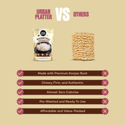 Urban Platter Shirataki Noodles, 270g (Keto-Friendly | Low-Carb | Fat-Free | Gluten-Free | Ultra-Low Calorie Konjac Miracle Noodles)