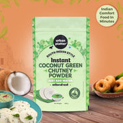 Urban Platter South Indian Style Instant Coconut Green Chutney Powder, 200g / 7oz [Nariyal ki Chutney, Just Add Water]
