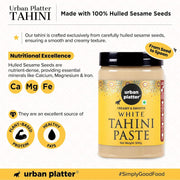 Urban Platter Tahini Paste, 500g (Smooth & Creamy White Sesame Tahina | Ideal for Hummus & Shawarma Sauce)