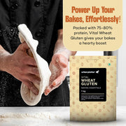 Urban Platter Vital Wheat Gluten, 500g (High-Protein Baking Essential | Key Ingredient for Seitan | Adds Elasticity & Structure | Ideal for Breads)