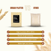 Urban Platter Vital Wheat Gluten, 500g (High-Protein Baking Essential | Key Ingredient for Seitan | Adds Elasticity & Structure | Ideal for Breads)